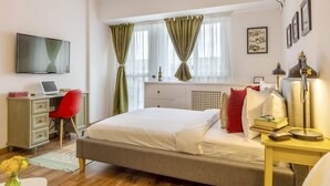 Luksus-studiosuite, 1 dobbeltseng med sovesofa, byutsikt