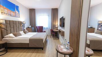 Deluxe Double Room, 1 Queen Bed | Premium bedding, desk, soundproofing, iron/ironing board