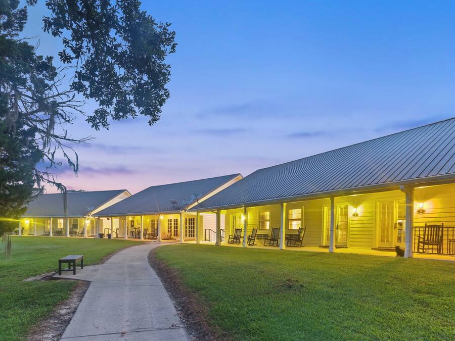 Front of property – evening/night