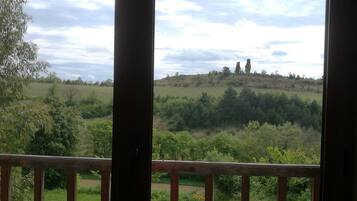 Vue depuis lâhĂ©bergement