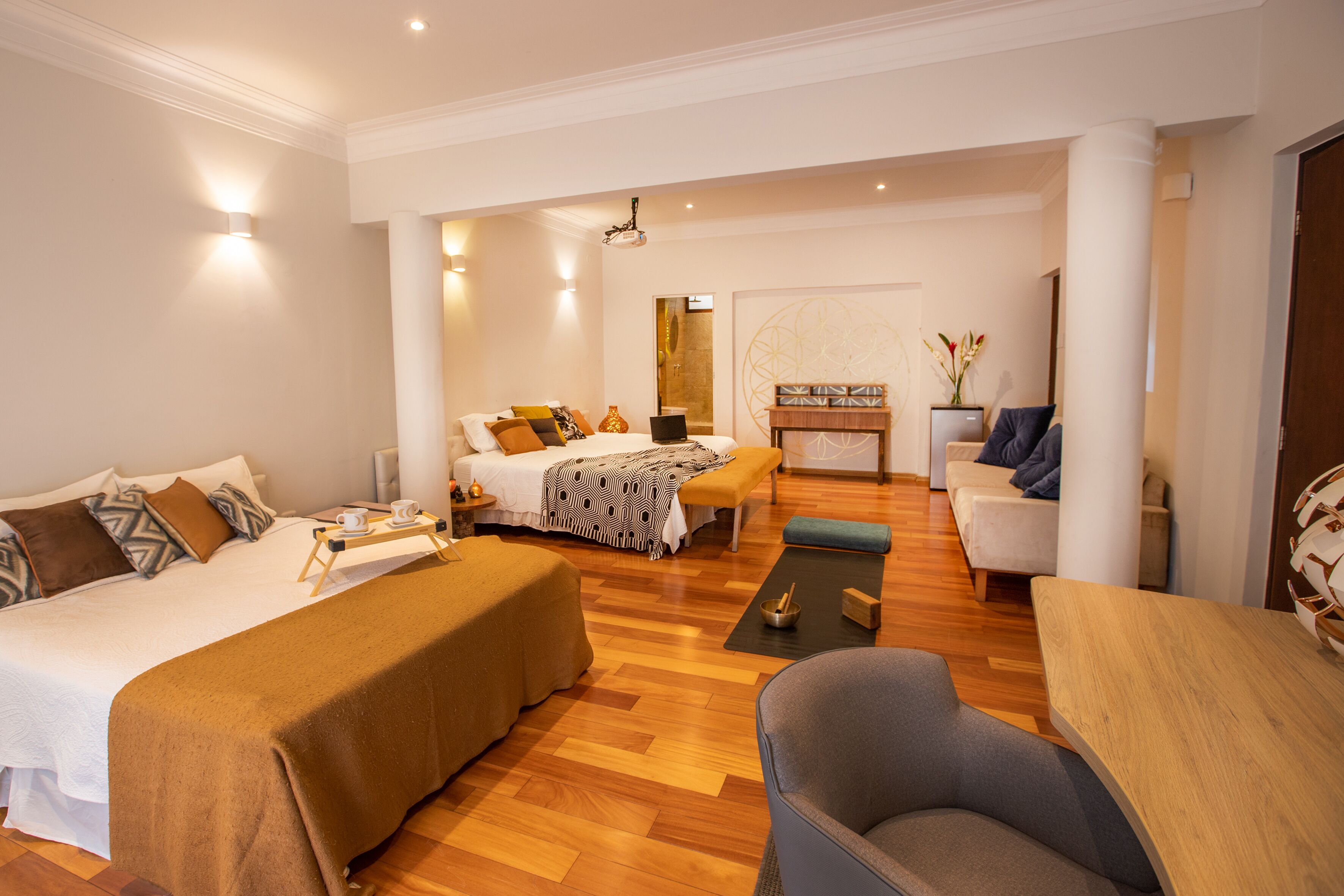 yoga room | 1 bedroom, hypo-allergenic bedding, individually decorated