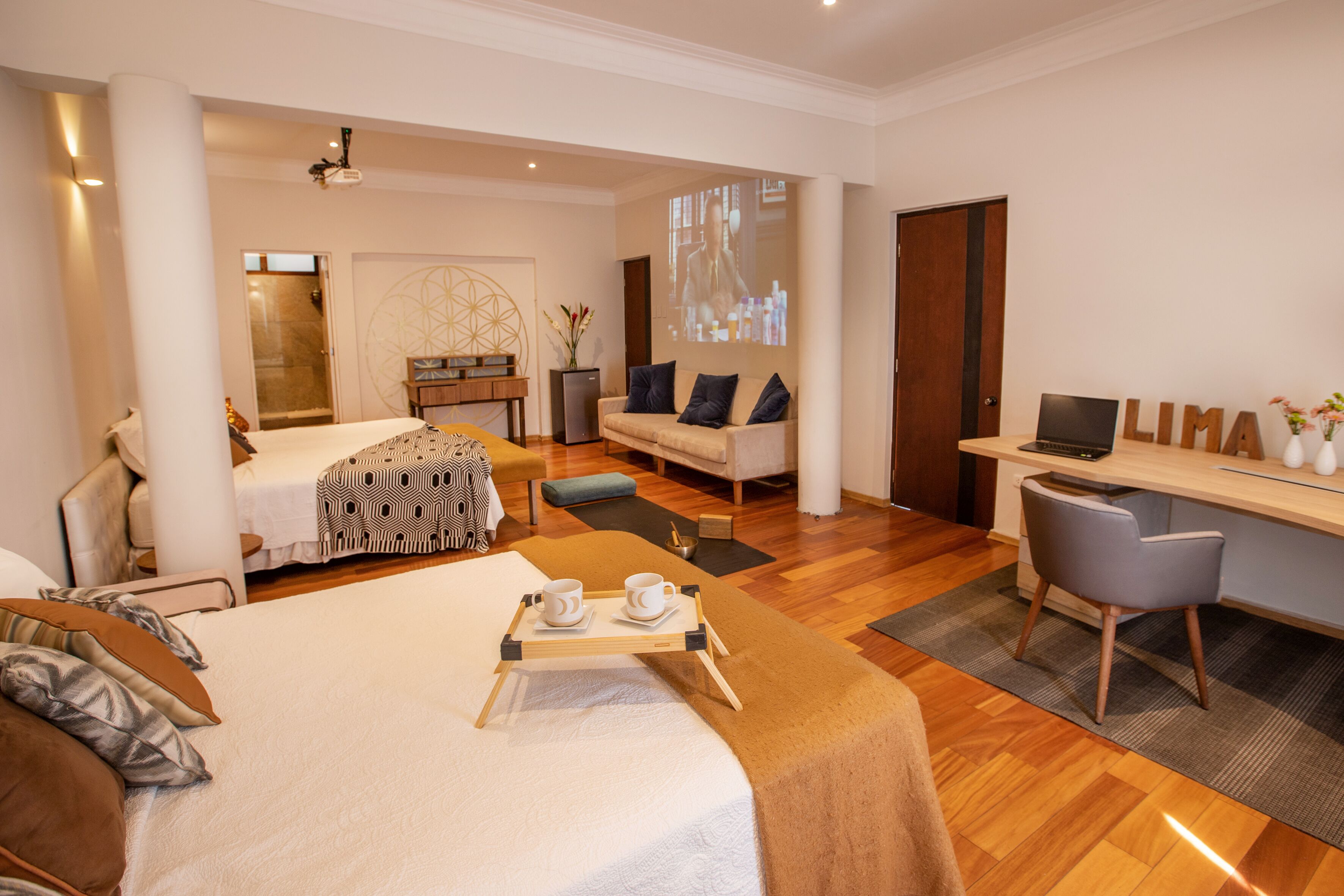 yoga room | 1 bedroom, hypo-allergenic bedding, individually decorated