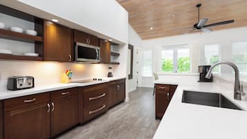Luxury Villa, 1 Bedroom, Kitchen, Poolside | Private kitchen | Coffee/tea maker, microwave