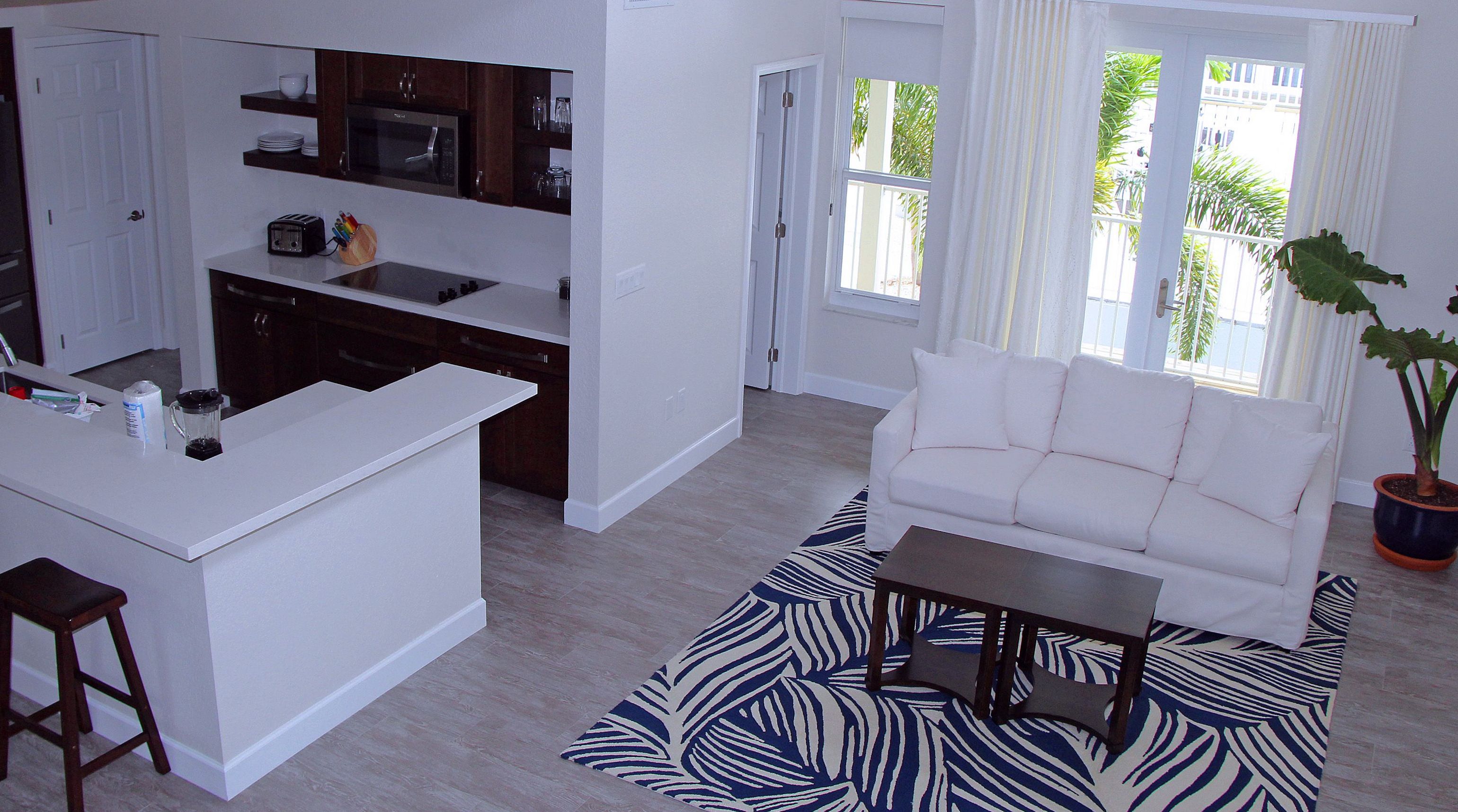 romantic villa, 1 bedroom, kitchen, garden area | living area | smart tv