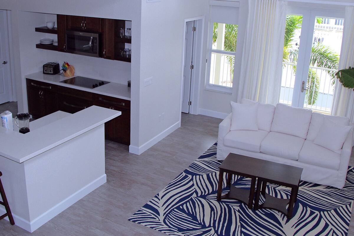 romantic villa, 1 bedroom, kitchen, garden area | living area | smart tv