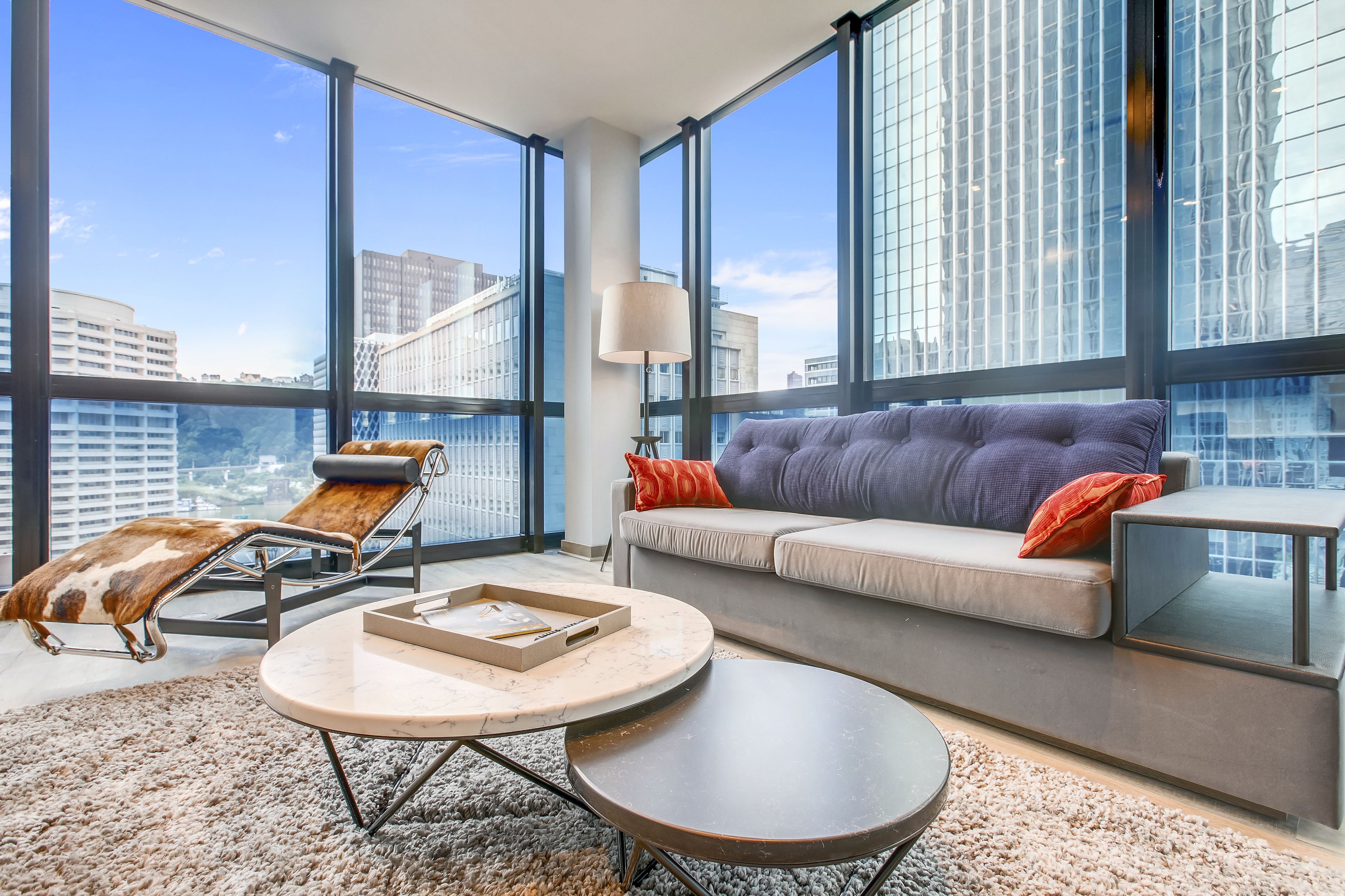 2 bedroom suite | living room | smart tv