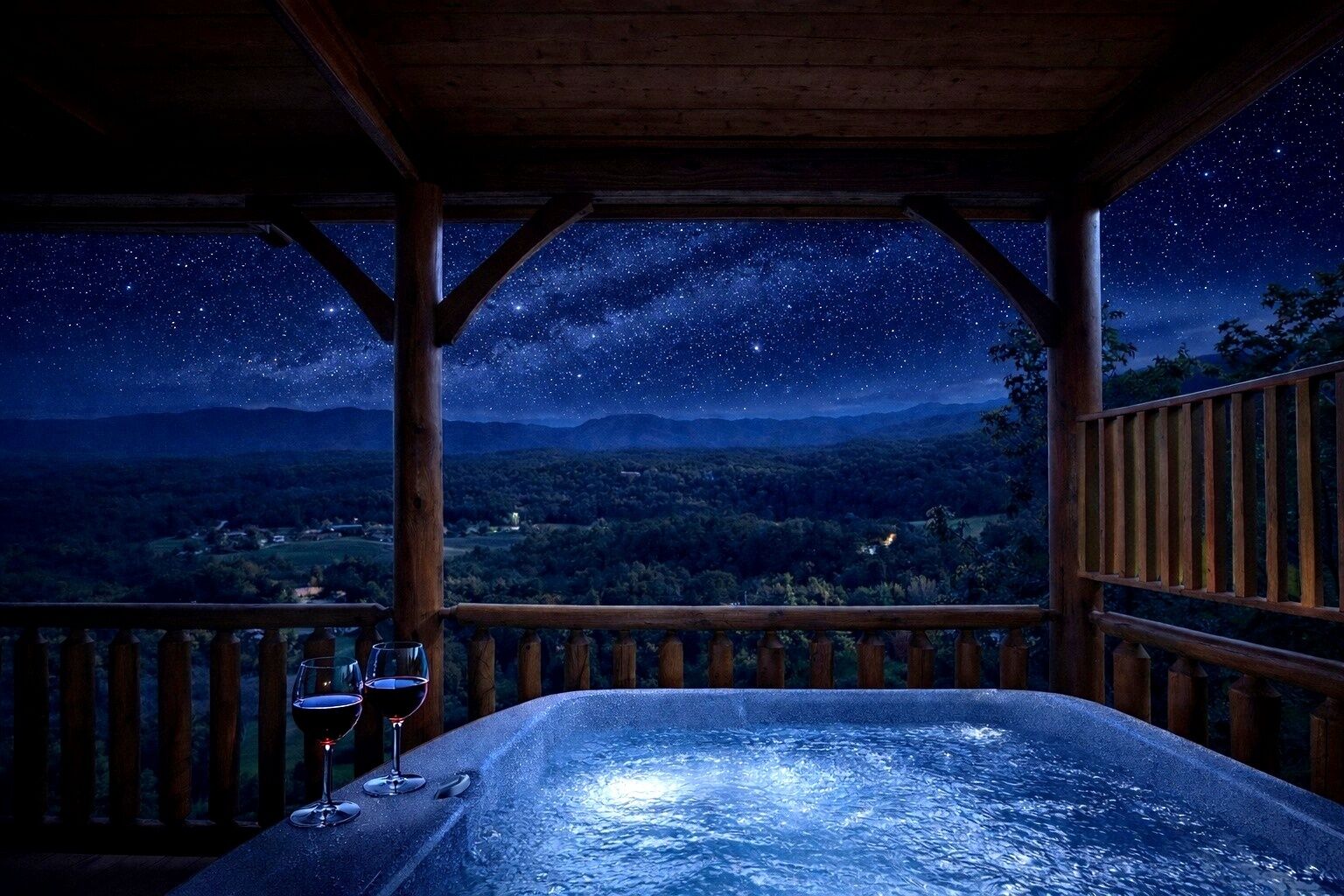 مغطس سبا خارجي