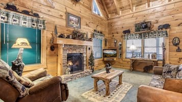 TV, fireplace, DVD player