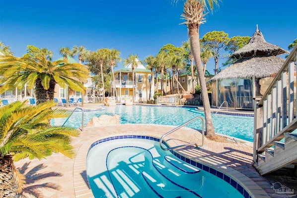 Indoor pool, a heated pool