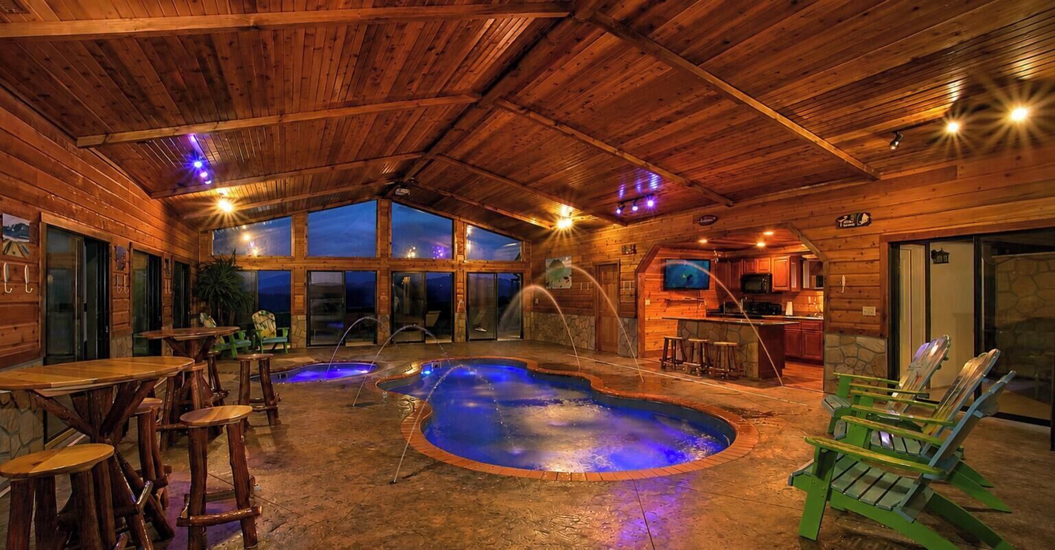 Indoor pool, a heated pool