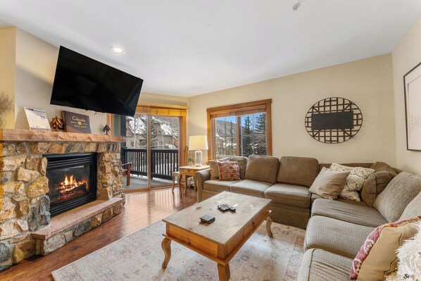 TV, fireplace, DVD player
