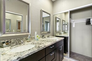 Hair dryer, towels