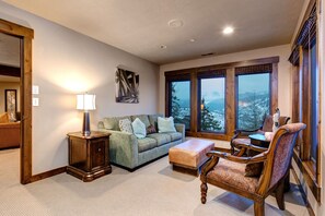 Télévision, cheminée, lecteur de DVD, chaßne hi-fi