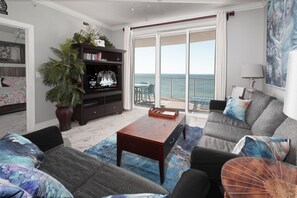 Smart TV, DVD player, books, video library