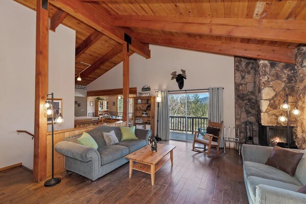 Televisio, takka, DVD-soitin