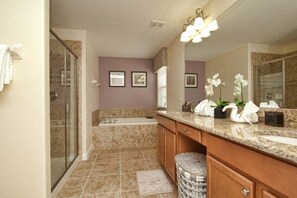 Hair dryer, towels, soap, toilet paper - Private Pool & Spa | No Rear Neighbors | Walk to Clubhouse | 6BR Near Disney (Kissimmee)