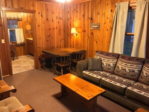 Living area - Lakefront Cabin #3 The Perch (Presque Isle)