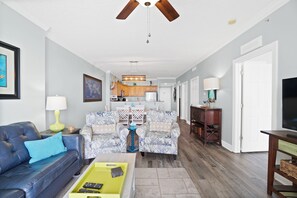Smart TV, DVD player, books