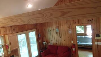 TV, fireplace, DVD player