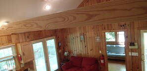 Fernseher, Kamin, DVD-Player