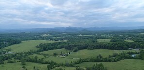 Aerial view - Peace-in-the-Forest Retreat - Singles, Couples, Artists, Forest Lovers (Pickens)