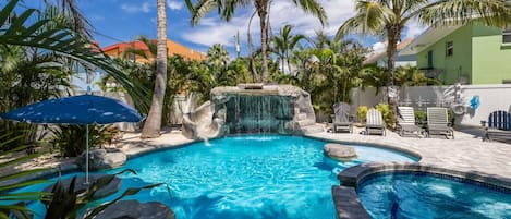 A heated pool