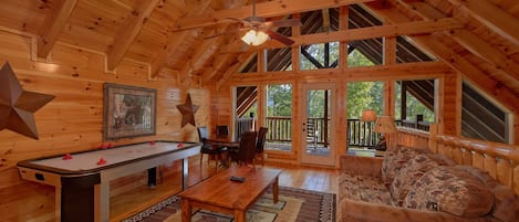 TV, fireplace, DVD player
