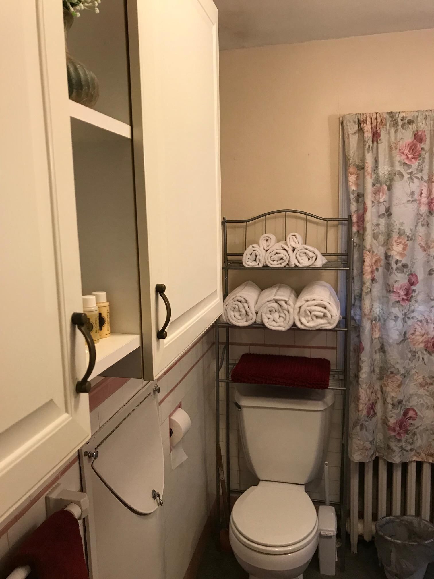 Tina con regadera, amenidades de baño gratuitas, secadora de cabello 