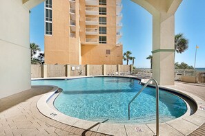 Indoor pool, a heated pool