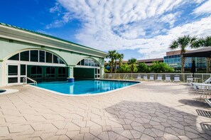 Indoor pool, a heated pool