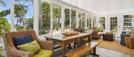 Udsigt fra overnatningsstedet