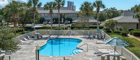 A heated pool