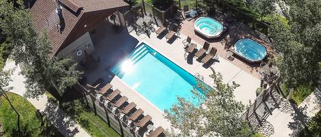 Una piscina riscaldata