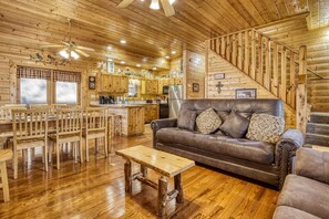 TV, fireplace, DVD player