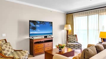 Gather in a stylist living space with comfort and easy indoor-outdoor Maui living