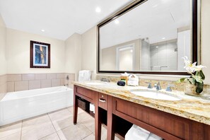 Douche, articles de toilette gratuits, sèche-cheveux