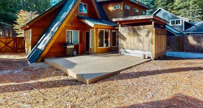 Tranquil Family-Friendly A-Frame Cabin with Big Backyard, Deck, & Gas Grill