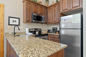 Fridge, microwave, oven, stovetop - Penthouse Condo in River Run Village with Slope Views & Short Walk to Gondola (Keystone)