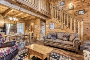 Smart TV, fireplace, video games