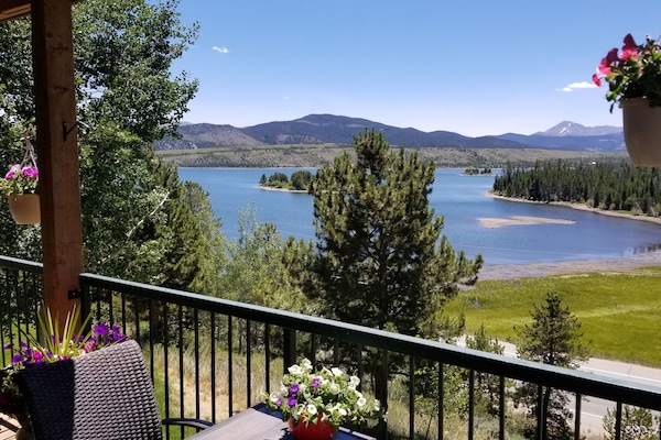 View from Patio towards the lake.