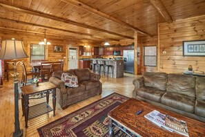 TV, fireplace, DVD player