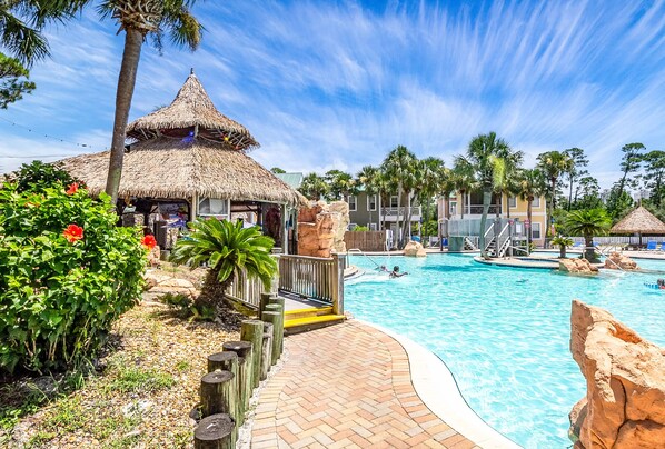 Indoor pool, a heated pool - Cozy Condo Near Beach, Complete with Tiki Bar & Grill: The Sundancer! (Perdido Key)