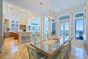 Dining - THE FRONT ROW: Gorgeous Gulf Front Home with New Pool & Spa, Elevator and Amazing Views! (Miramar Beach)