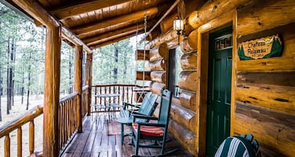 Chateau Relaxeau Cozy Log Cabin in the Woods