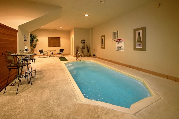 Indoor pool, a heated pool