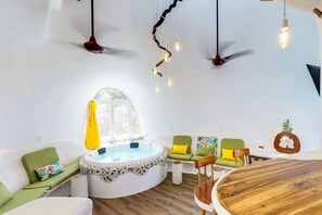 Interior - Stunning lagoon-front villa with pool, private hot tub, & AC (Placencia)