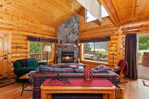 TV, fireplace, DVD player