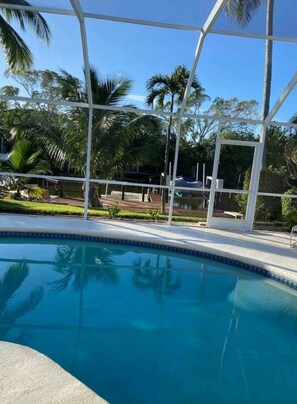 A heated pool