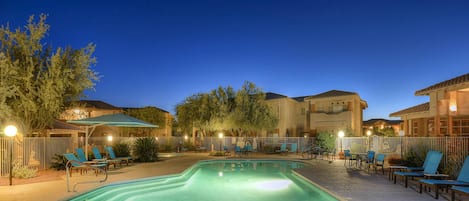 A heated pool