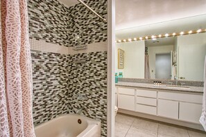 Hair dryer, towels